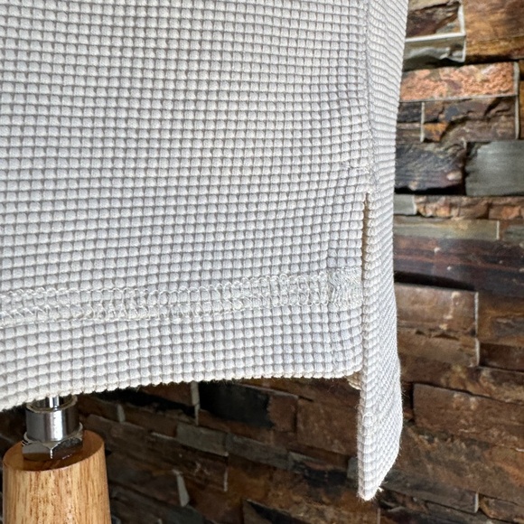 HELMUT LANG Waffle Polo Dress Size Small Color: Winter White - Picture 9 of 14